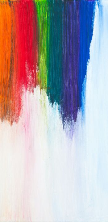 bright colors, paint with a brush, brush, strokes, bright color, canvas, creativity Wallpaper 1080x2220