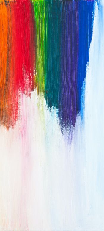 bright colors, paint with a brush, brush, strokes, bright color, canvas, creativity Wallpaper 1080x2400
