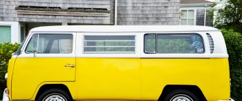 american car, car, machine, yellow, travel Wallpaper 2560x1080