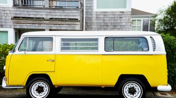 american car, car, machine, yellow, travel Wallpaper 1280x720