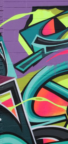 graffiti, Urban, city, wall Wallpaper 1080x2280