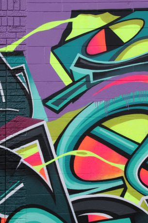 graffiti, Urban, city, wall Wallpaper 640x960