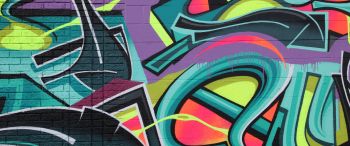 graffiti, Urban, city, wall Wallpaper 3440x1440