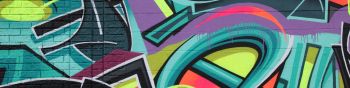 graffiti, Urban, city, wall Wallpaper 1590x400