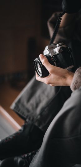 camera, photographer, hobby Wallpaper 1440x2960