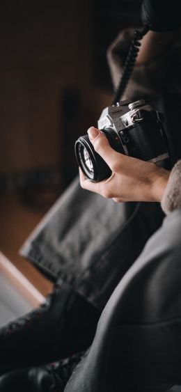 camera, photographer, hobby Wallpaper 1080x2340