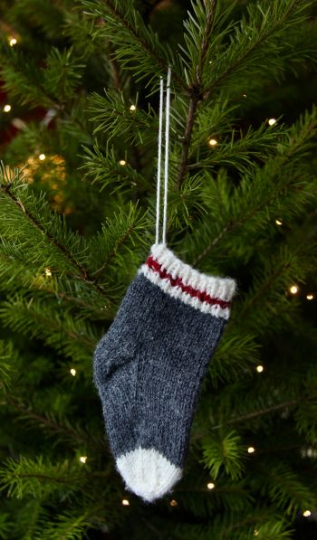 sock, lights, spruce, Christmas tree, decoration, New Year Wallpaper 600x1024