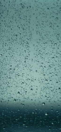 drops, glass, rain, window Wallpaper 1242x2688