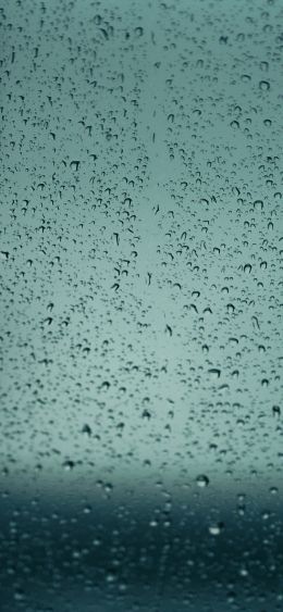 drops, glass, rain, window Wallpaper 1080x2340