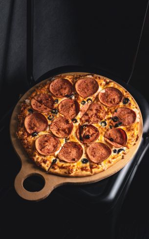 pizza, baked goods, delicious, food Wallpaper 1752x2800