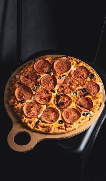 pizza, baked goods, delicious, food Wallpaper 600x1024