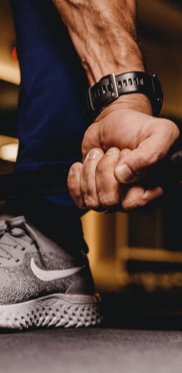 barbell, force, sport, health, sneakers Wallpaper 1080x2220