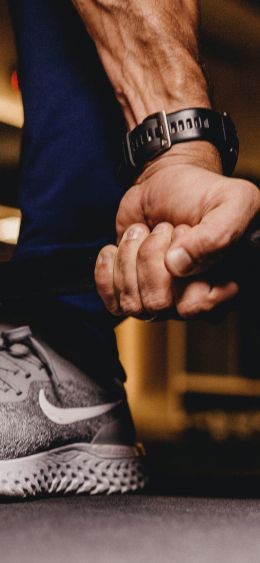 barbell, force, sport, health, sneakers Wallpaper 1080x2340