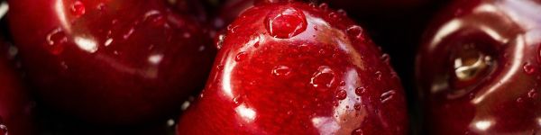 cherry, drops Wallpaper 1590x400