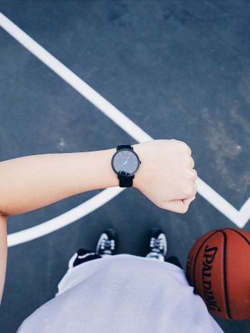 basketball, sport, ball, watch Wallpaper 1668x2224