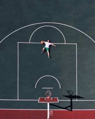 basketball, sport, basketball hoop Wallpaper 2167x2707