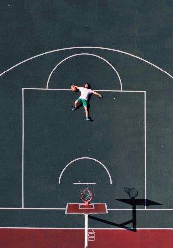 basketball, sport, basketball hoop Wallpaper 1640x2360