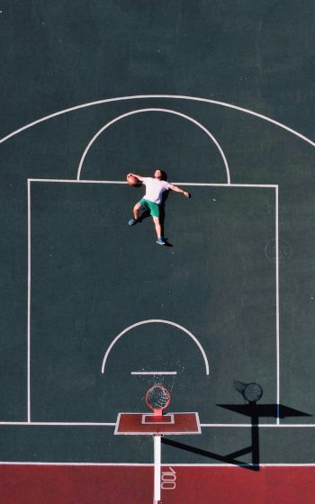 basketball, sport, basketball hoop Wallpaper 1600x2560
