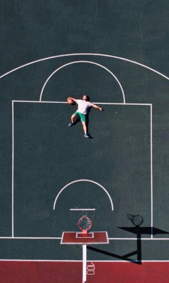 basketball, sport, basketball hoop Wallpaper 1200x2000