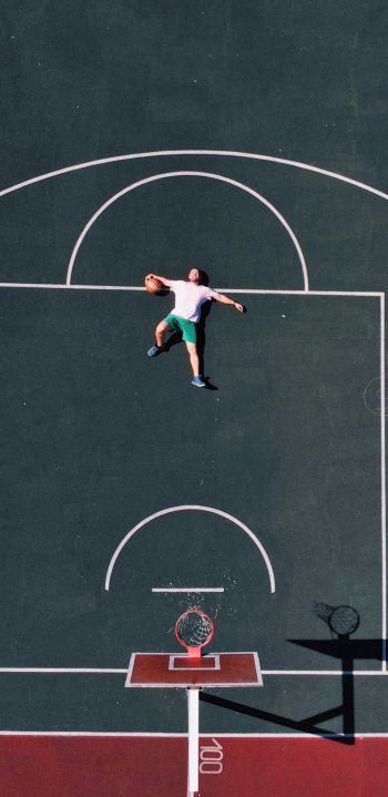 basketball, sport, basketball hoop Wallpaper 1080x2220