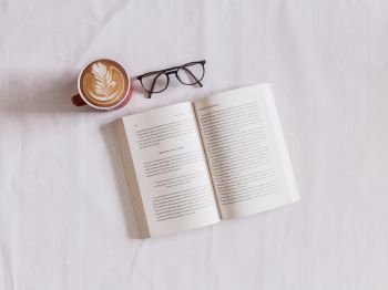 book, glasses, coffee, leisure Wallpaper 1024x768