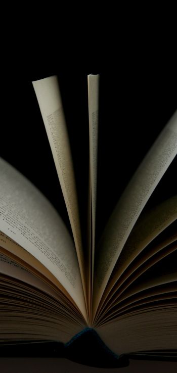 open book, book, pages Wallpaper 720x1520