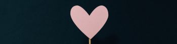 heart, pink, valentine Wallpaper 1590x400