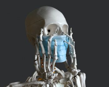 skeleton, mask, virus Wallpaper 1280x1024