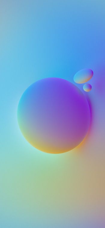 ball, 3D modeling, graphics Wallpaper 828x1792