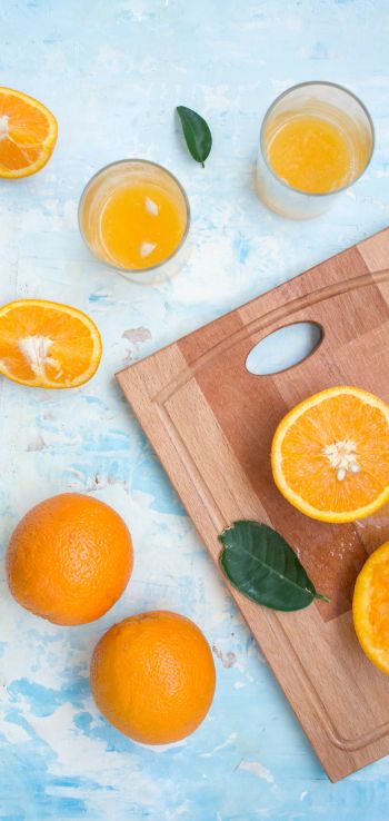 orange, fruit, citrus Wallpaper 1080x2280
