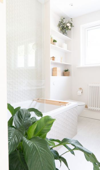 bath, white Wallpaper 600x1024