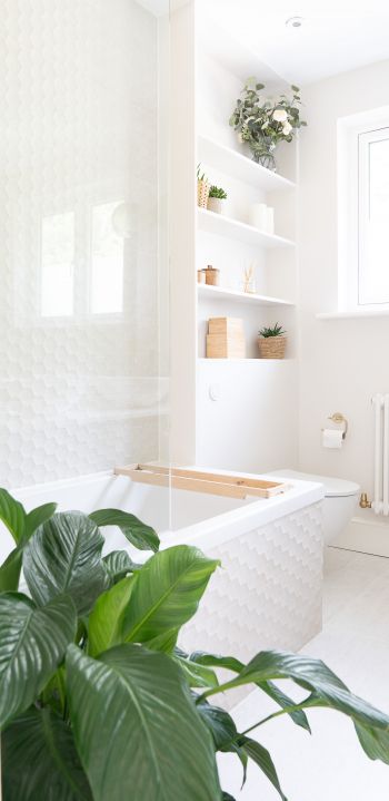 bath, white Wallpaper 1440x2960