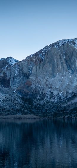 mountains, lake, reflection Wallpaper 828x1792