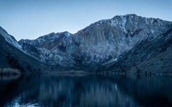 Обои 2560x1600 горы, озеро, отражение