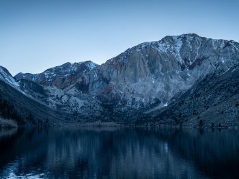 Обои 800x600 горы, озеро, отражение