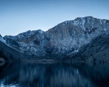 Обои 1280x1024 горы, озеро, отражение