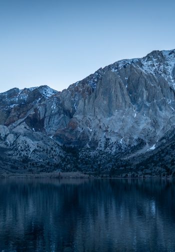 mountains, lake, reflection Wallpaper 1640x2360