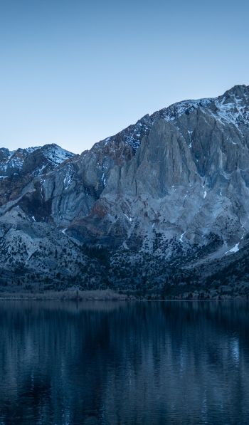 mountains, lake, reflection Wallpaper 600x1024