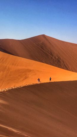 desert landscape, dunes Wallpaper 640x1136