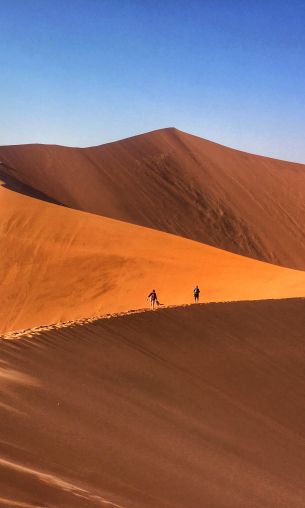 Обои 1200x2000 пустынный пейзаж, дюны