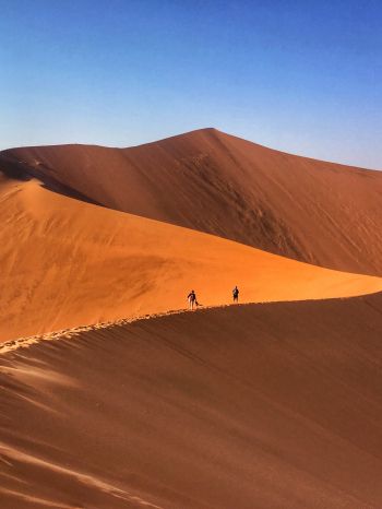 Обои 1620x2160 пустынный пейзаж, дюны