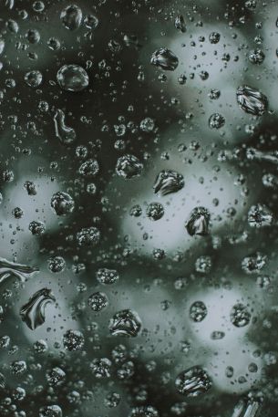 water droplets, rain Wallpaper 640x960