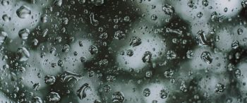 water droplets, rain Wallpaper 3440x1440