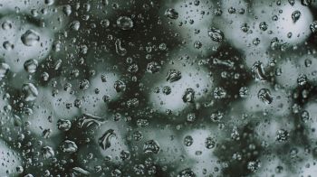 water droplets, rain Wallpaper 1600x900