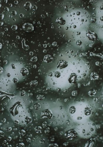 water droplets, rain Wallpaper 1668x2388