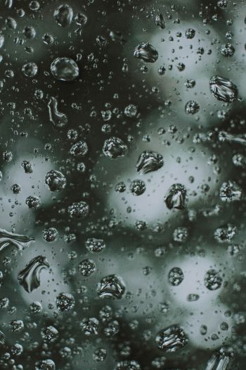 water droplets, rain Wallpaper 640x960