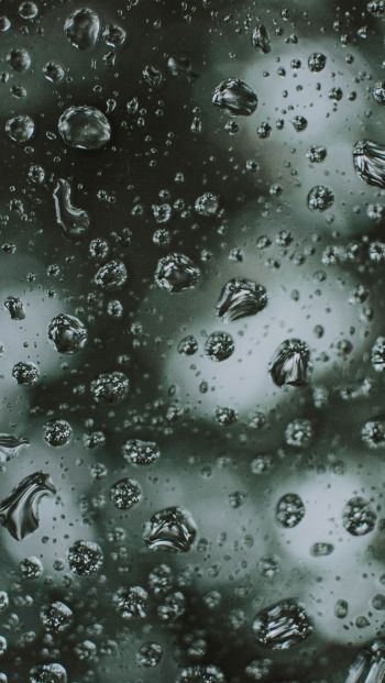 water droplets, rain Wallpaper 640x1136