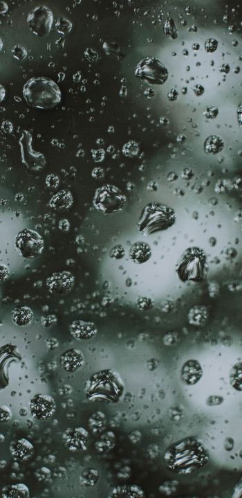 water droplets, rain Wallpaper 1080x2220