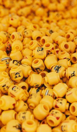 head, yellow, lego Wallpaper 600x1024