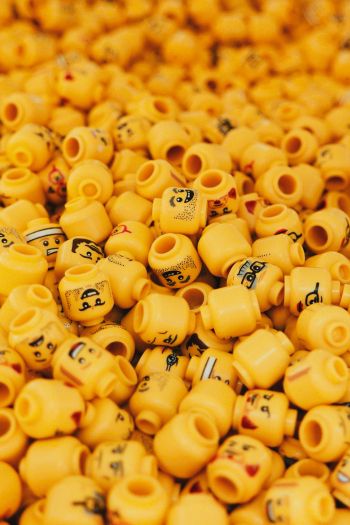 head, yellow, lego Wallpaper 640x960